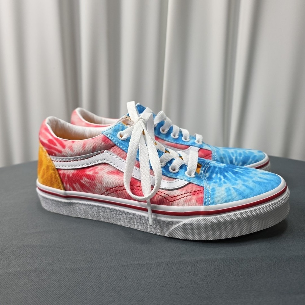 Vans Old Skool Multi Tie Dye Block Sneakers‎ Size 3 500714 NWOB